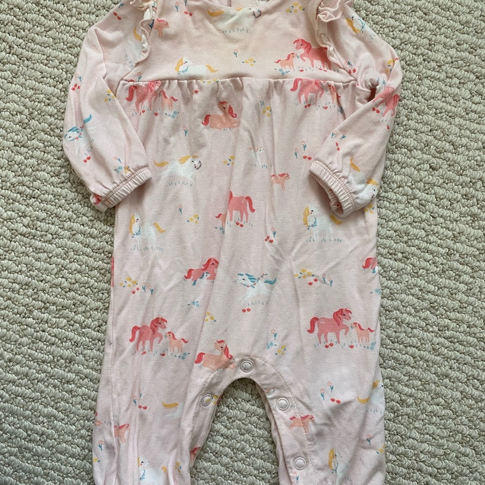 Angel Dear Pink Unicorn Kids One Piece
